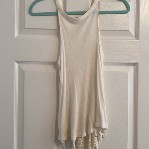 PacSun Me to We Ribbed Tank with Lace Bottom size XS - Picture 2 of 3
